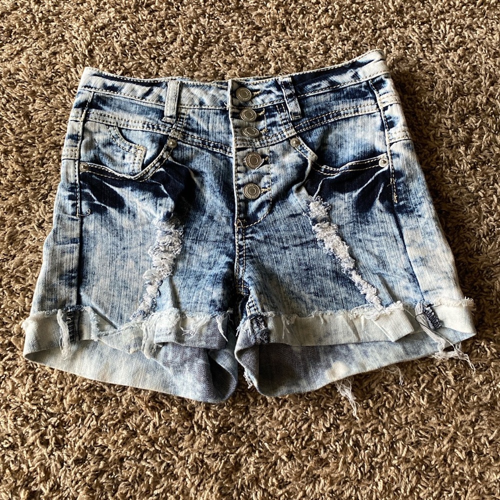 rue 21 high waisted denim shorts